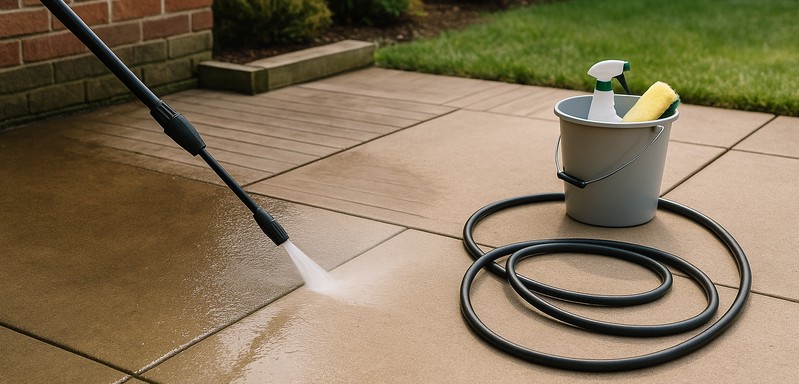 Driveway and Patio Cleanup