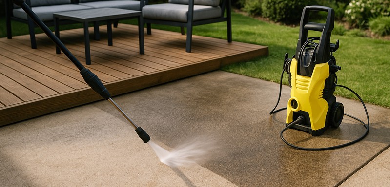 Pressure washing for homes and patios