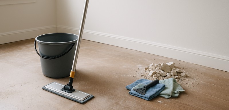 Post-construction cleanup, simple and steady