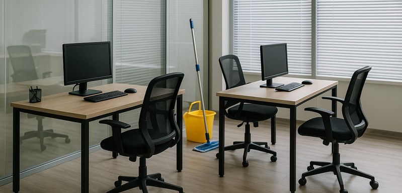 Office cleaning, steady help