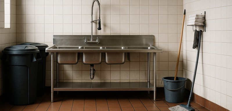 I clean restaurant spaces and restrooms