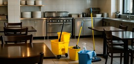 Restaurant Cleaning by a Two Person Team