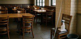 Restaurant cleaning on a steady schedule
