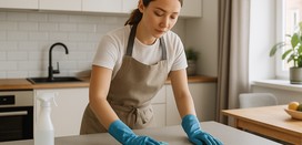 I am a cleaner who scrubs the fridge