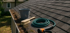 Simple roof clean, no rush