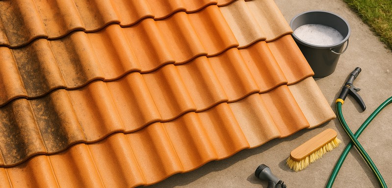 Clear off roof buildup