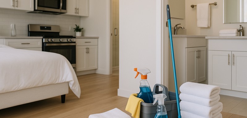 I clean Airbnb turnovers in 2 hours