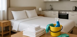 I clean between guest stays