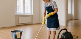 I am a cleaner who scrubs move-out mess fast